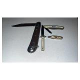 4 Knives, 1 Single Blade Richlands of England,