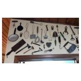 Large grouping of vintage kitchen utensils