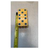 Pair Butterscotch Color Dice