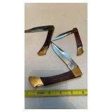 2 China & 1 Pakistan Single Blade Pocket Knives