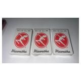 3 decks of Hiawatha playing cards sealed