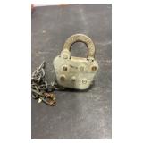 Kellie Milwaukee Railroad Padlock No Key