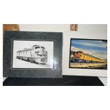 Railroad art  signed by Scotty 211/750 Union