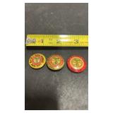 3 Vintage 1940s-50s  Railroad Trainmen Pinbacks