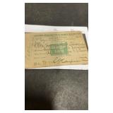 1902 Chicago Burlington & Quincy Railroad Ticket