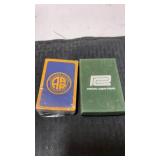 2 decks or railroad playing cards