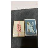 2 decks of railroad playing cards