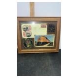 Framed North Western Railroad Display, Approx