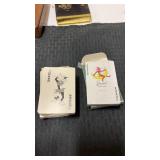 2 vintage decks of railroad card