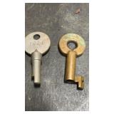 Union Pacific & Burlington Railroad Keys