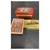 Union Pacific Railroad Tin w/ 2 Sealed Playing