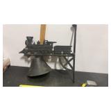 Cast Iron Wall Mounted Train Locomotive Bell