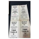 Burlington northern instructions and time table