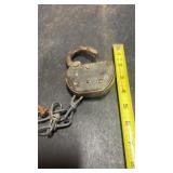 Roscoe Snyder & Pacific Railroad Padlock No Key