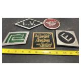 5 Wood Railroad Plaques New York New Haven,