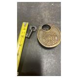 Southern Pacific Railroad Padlock & Key