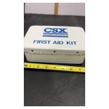 CSX Railroad Metal First Aid Kit Complete