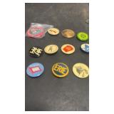 11 Railroad Pinbacks Pins , Various Railroads