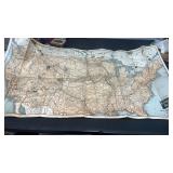 Vintage 1938 Burlington Route Railroad National