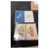 2 sets of 4 rail road playing cards