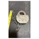 Atchinson Topeka Santa Fe Railroad Padlock No Key
