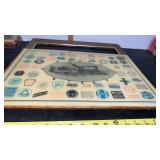 Vintage Railroad Clock , Frame needs reattached,