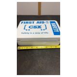 CSX Railroad Metal First Aid Kit w/ Supplies