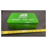Burlington Northern Empty Metal First Aid Kit