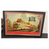 Vintage Rock Island Railroad Jet Rocket Framed