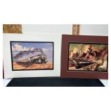 2 train pictures approximately 10  x 7.5ï¿½   1 is