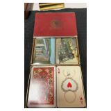 Lot of vintage railroad playing cards