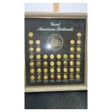 Great American Railroad Button Collection, Framed