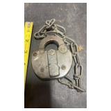 Burlington Northern Railroad Padlock No Key