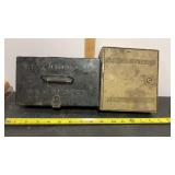 2 Metal Vintage Railroad First Aid Kits NYC