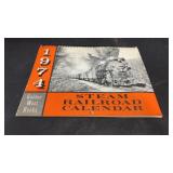 1974  Steam Railroad Calendar Complete