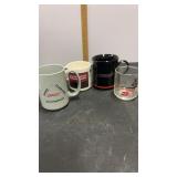 4 Railroad Coffee Cups Mugs