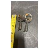 2 Northwestern Railroad Keys