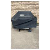 Weber propane grill with cover