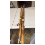 2 Cane Fishing Poles, Appears a 10 foot & 12 Foot