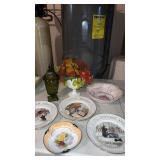 Group of miscellaneous decorative dishes  green