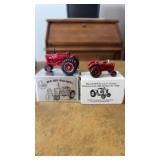 2 small model tractors 1/43 scale mcCormick Farm