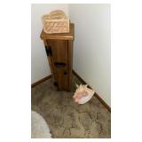 Wooden toilet paper holder , large sea shell and