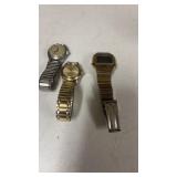 3 Menï¿½s Wrist Watches Bulova & Timex