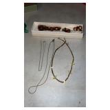 Gold tone necklaces and more