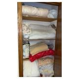 Closet of sheets and blankets