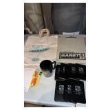 Miscellaneous advertising items Garst bags ,