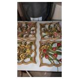 4 mid century modern  wall decorations