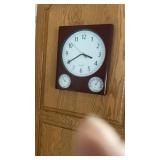 Quartz barometer, temperature clock