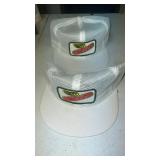2 Unused Vintage Dekalb Seeds White Mesh Caps, A