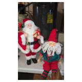 2 Santa decorations